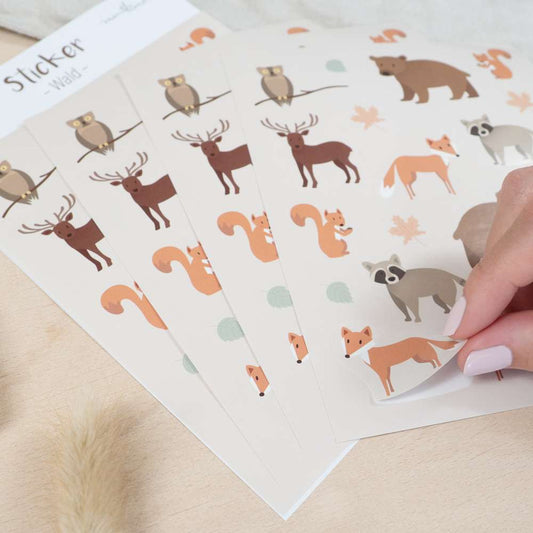 Mintkind Stickerbogen-Set Wald