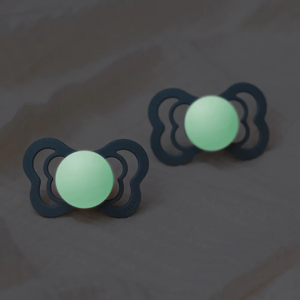 Bibs Supreme Gr. 1 sage & cloud night Latex Glow