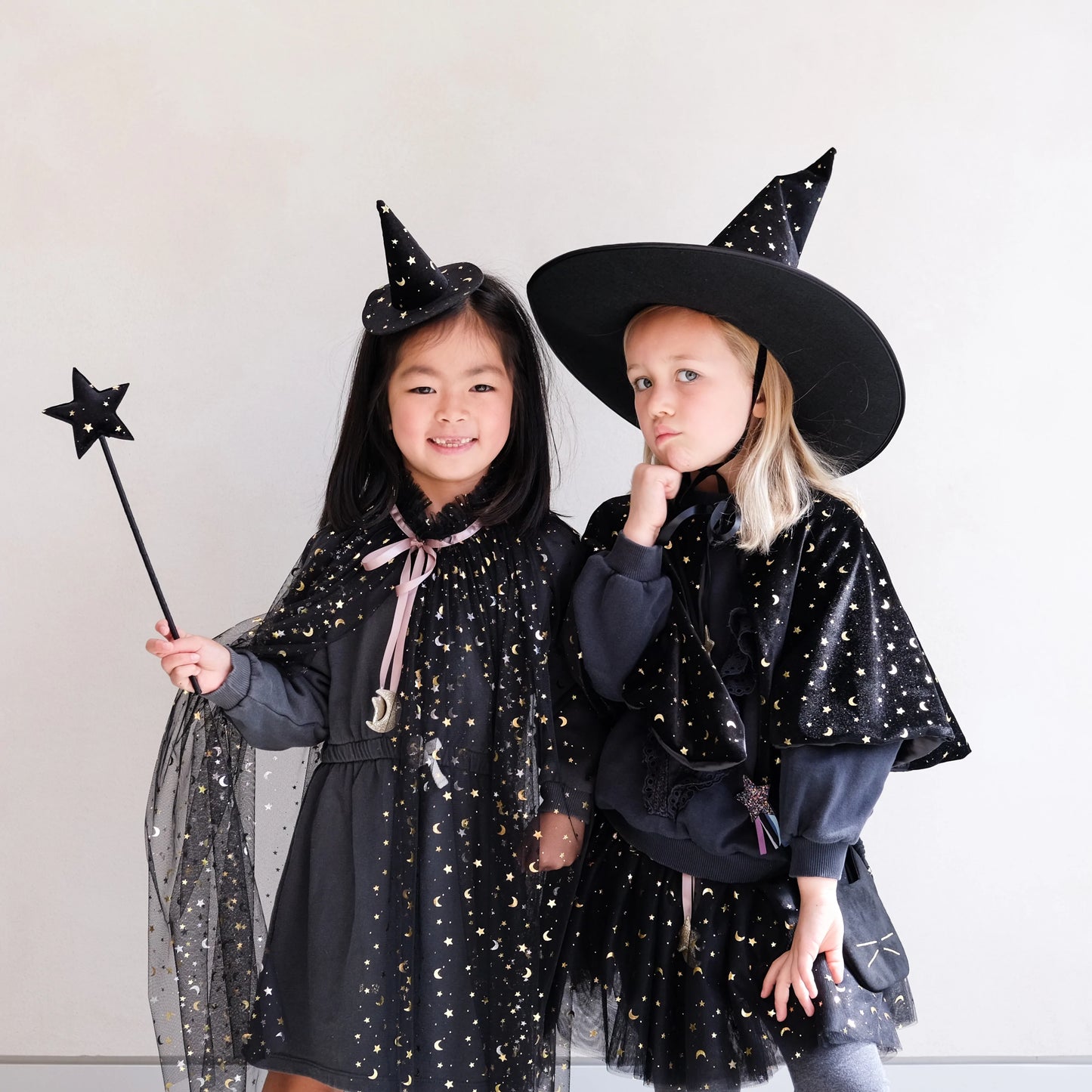Mimi & Lula Hexenhut Haarreif schwarz Mond und Sterne