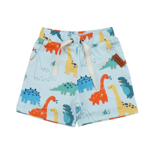 Walkiddy Baby Dinosaurier Shorts hellblau