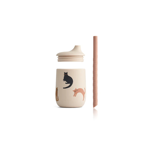 Liewood Ellis Trinkbecher Miauw apple blossom mix