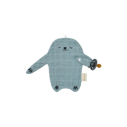 Fabelab Schnullertuch Faultier Cottage Blue