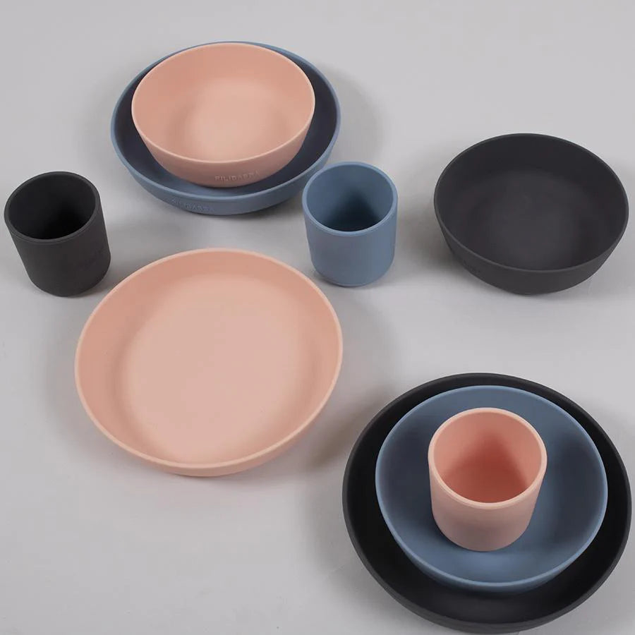 Filibabba Silikongeschirrset powder blue