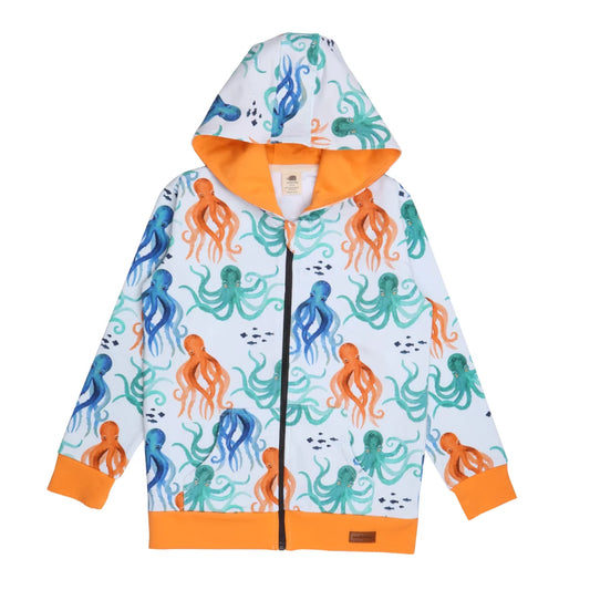 Walkiddy Sweatjacke Funny Octopuses blau