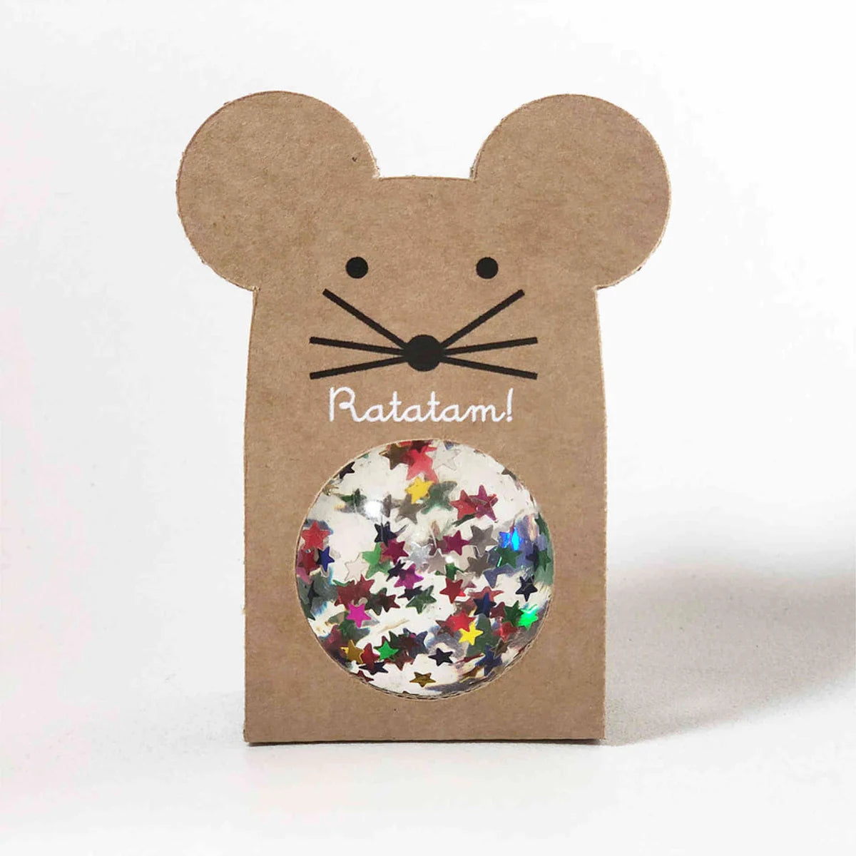 Ratatam! Flummi Maus Glitzer Sterne bunt