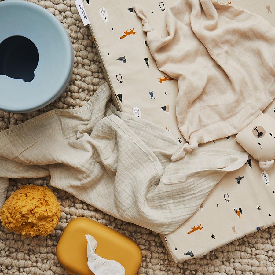 Liewood Emi Aufbewahrungsbox für Feuchttücher Silicone Mustard