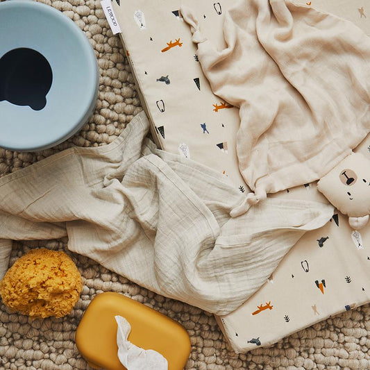 Liewood Emi Aufbewahrungsbox für Feuchttücher Silicone Mustard