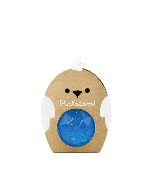 Ratatam! Flummi Hühnchen blau mit Glitzer