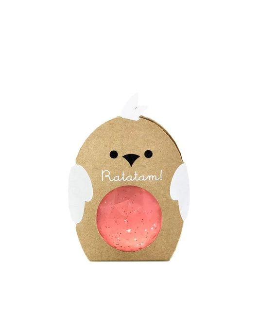 Ratatam! Flummi Hühnchen pink mit Glitzer