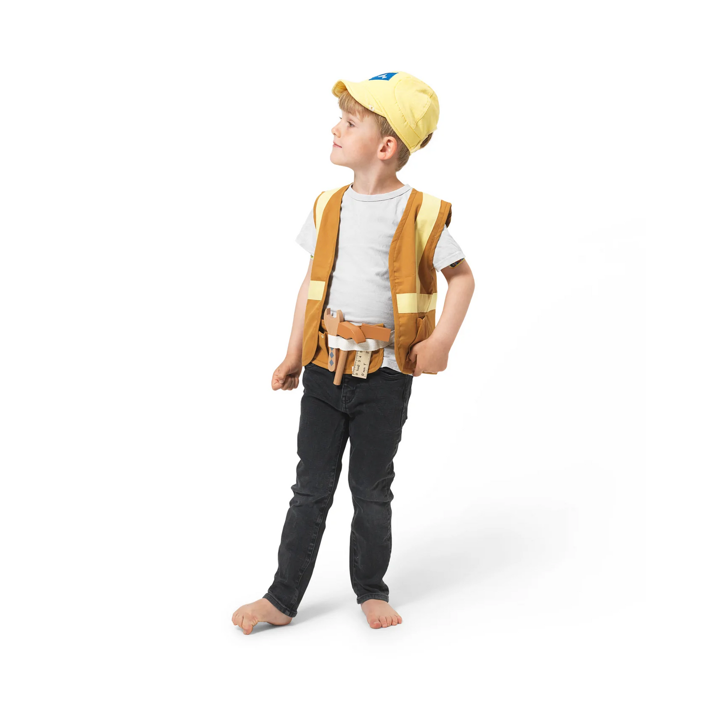 Fabelab Bauarbeiter/in-Kostüm 3 - 6 Jahre