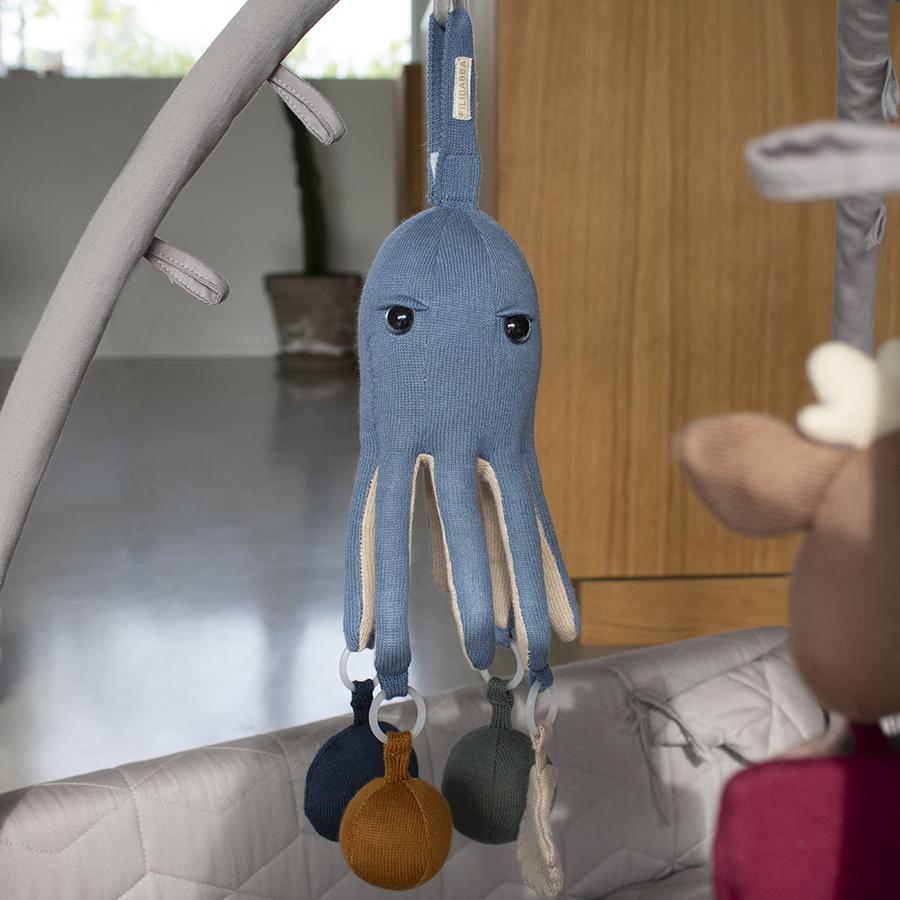 Filibabba Aktivitätsspielzeug Otto Oktopus blau