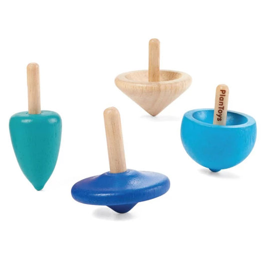 Plan Toys Holzkreisel blau