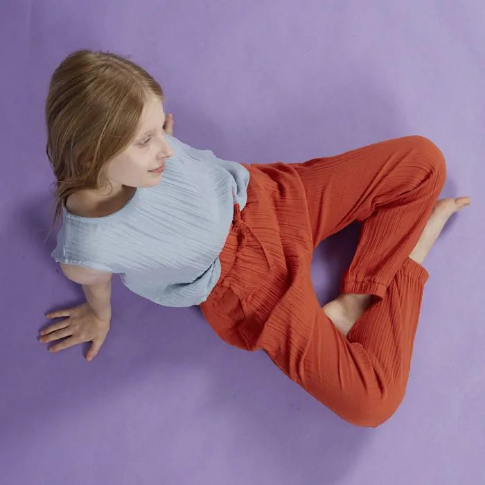 Sense Organics Loki Pant rusty red Musselin